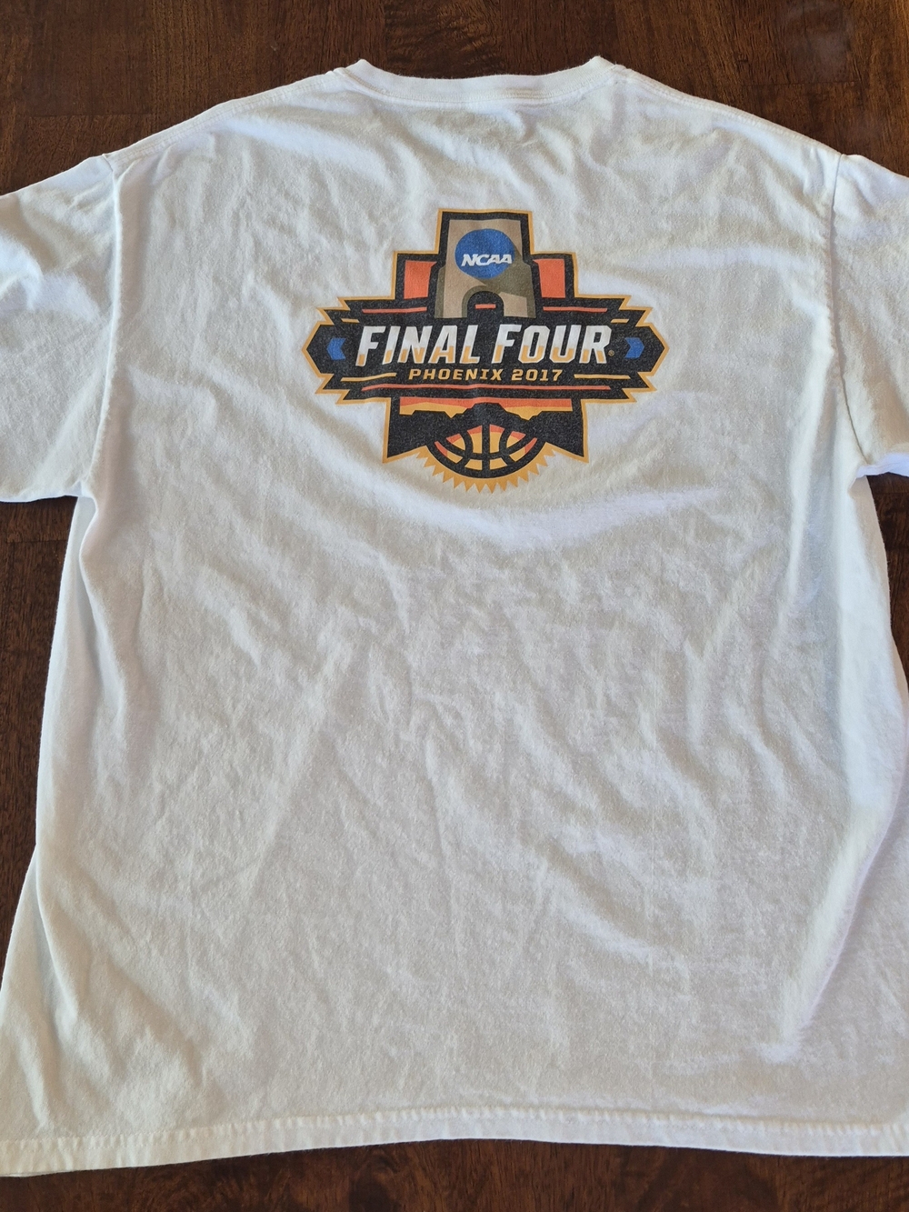 NCAA Final Four Phoenix 2017 White T-Shirt LG